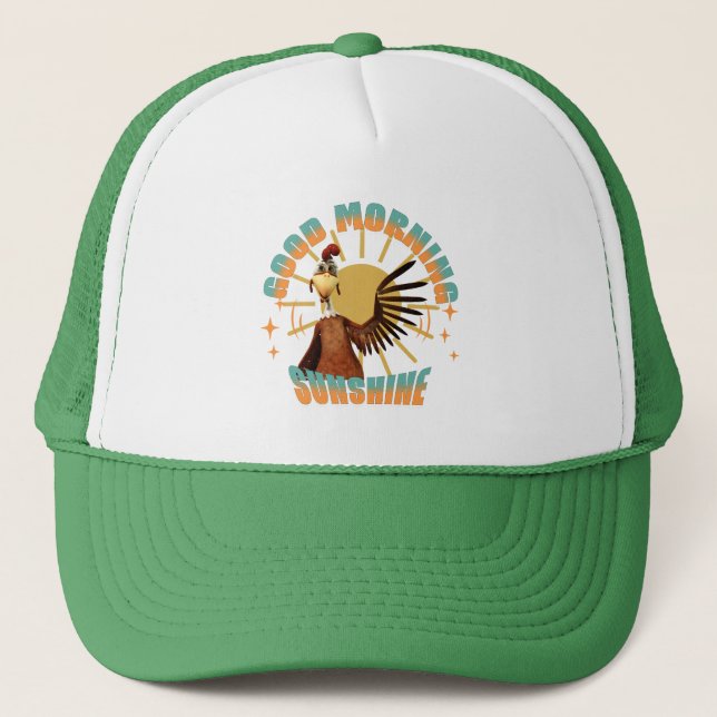 Gorra De Camionero Buenos Días Sol Funny Rooster (Anverso)