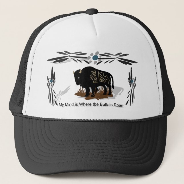 Gorra De Camionero Búfalo del alcohol (Anverso)