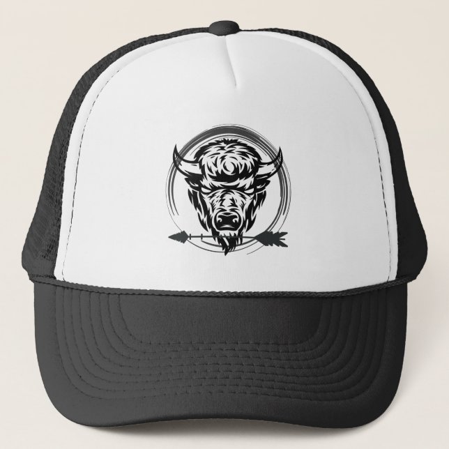 Gorra De Camionero Búfalo Occidental (Anverso)