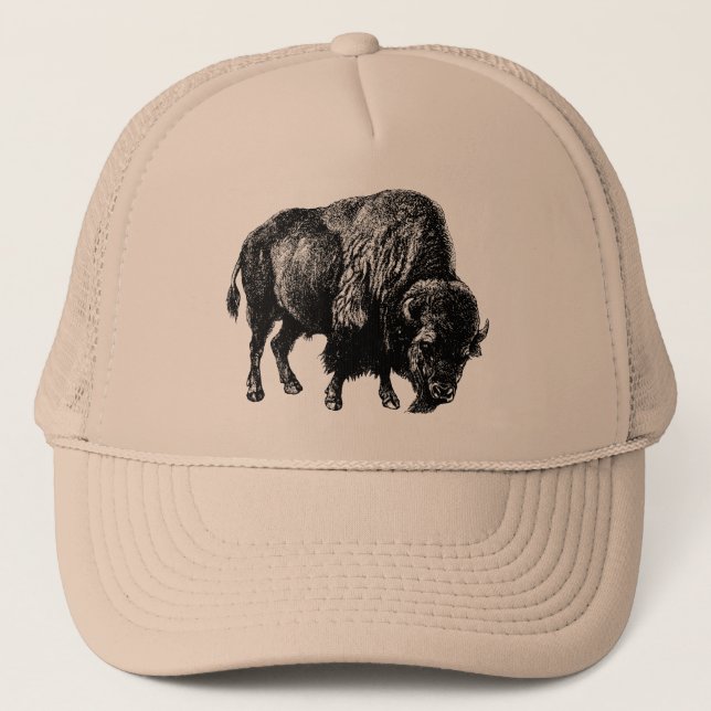 Gorra De Camionero Buffalo American Bison (Anverso)
