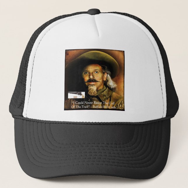 Gorra De Camionero Buffalo Bill Cody His Gun & Quote Gifts & Cards (Anverso)