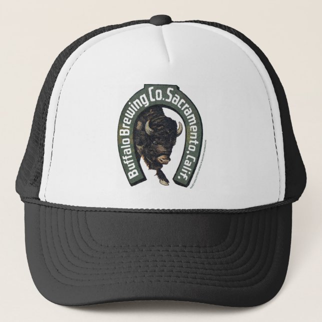 Gorra De Camionero Buffalo Brewing Company, Sacramento, CA (Anverso)