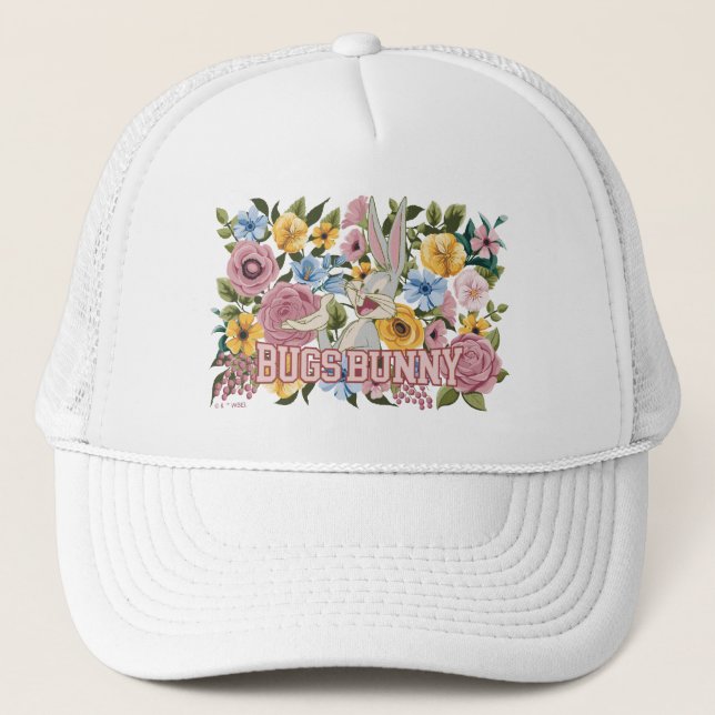 Gorra De Camionero BUGS BUNNY™ Bordado Floral Gráfico (Anverso)
