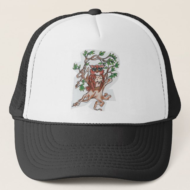 Gorra De Camionero Búho (Anverso)