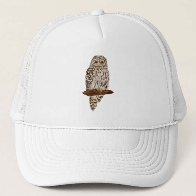 Gorra De Camionero Búho Barreteado (Anverso)