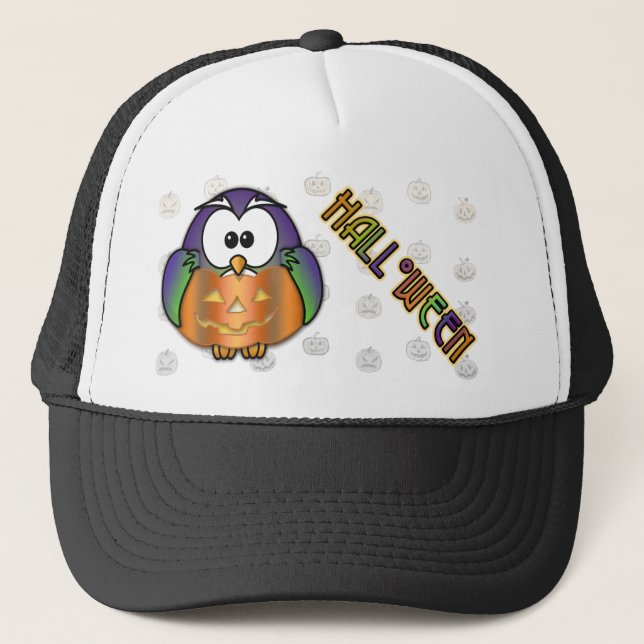 Gorra De Camionero búho de calabaza (Anverso)