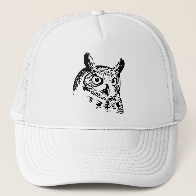 Gorra De Camionero búho de grano, búho lindo, búho gracioso, búho beb (Anverso)
