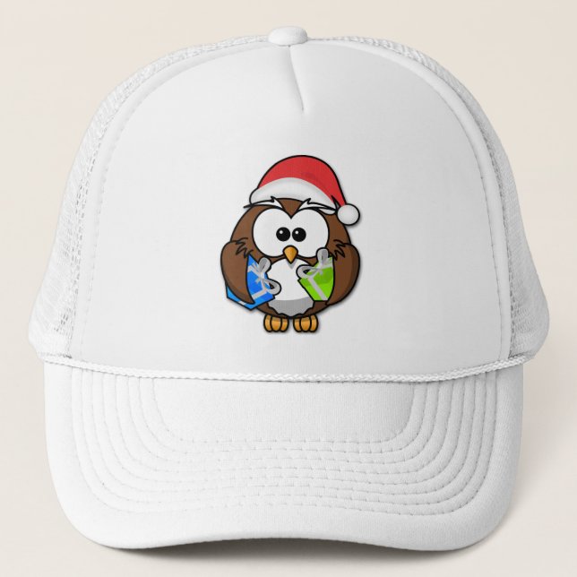Gorra De Camionero Búho de Santa (Anverso)