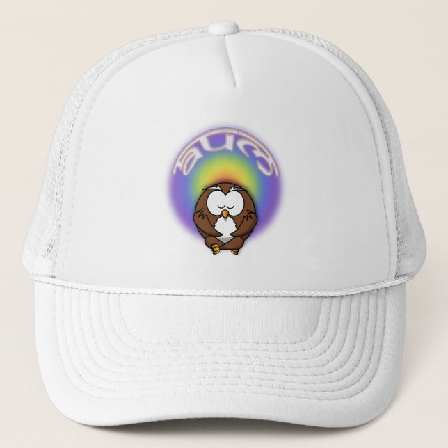 Gorra De Camionero búho de yoga (Anverso)