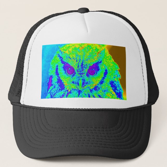 Gorra De Camionero búho fluorescente (Anverso)