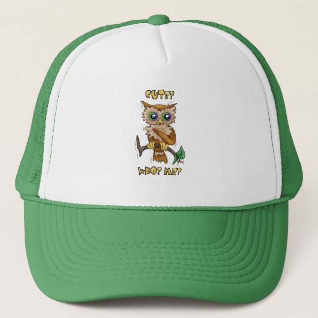 Gorra De Camionero Búho lindo (Anverso)