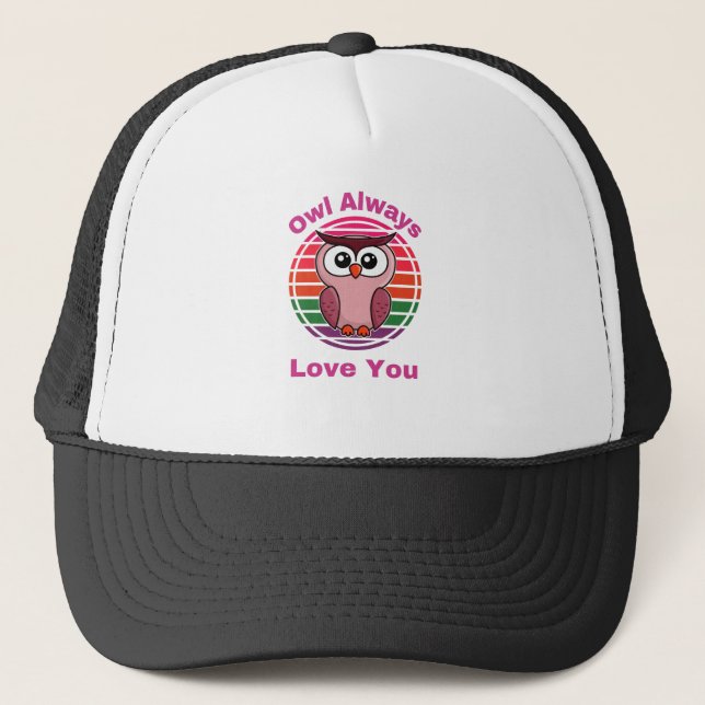 Gorra De Camionero Búho siempre te ama (Anverso)