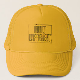 Gorra De Camionero Built Different – Minimalist Motivational Hat