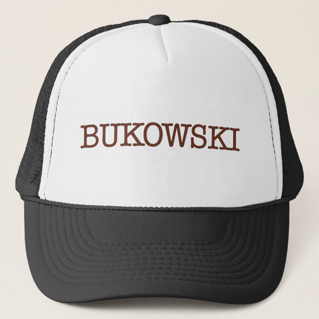 Gorra De Camionero Bukowski (Anverso)