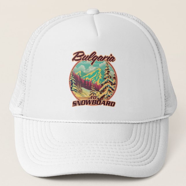 Gorra De Camionero Bulgaria a Snowboard (Anverso)