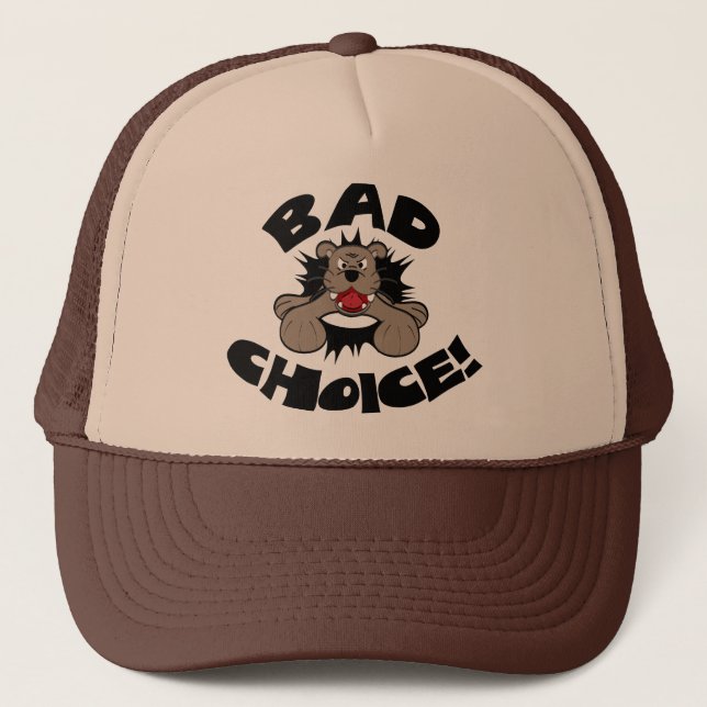 Gorra De Camionero Bulldog de mala elección (Anverso)