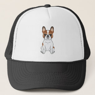 Gorra De Camionero Bulldog Francés de Patas Rojas Frenchie Perro Cart