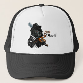Gorra De Camionero Bulldog francés de Posh Black