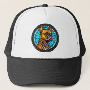 Gorra De Camionero Bulldog Francés en Diseño Ornate