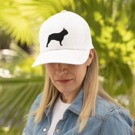 Gorra De Camionero Bulldog francés negro Silhouette Frenchie Dog