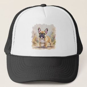Gorra De Camionero Bulldog francés Tan Perro Cute Frenchie de color f