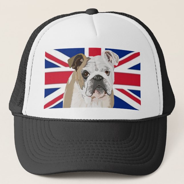 Gorra De Camionero Bulldog inglés (Anverso)