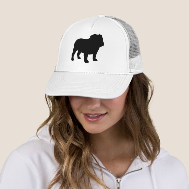 Gorra De Camionero Bulldog inglés Silhouette (In situ)