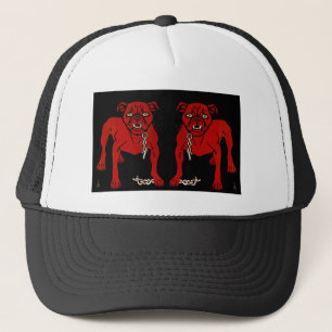 Gorra De Camionero Bulldog Rojo