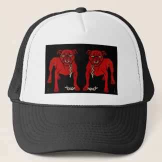 Gorra De Camionero Bulldog Rojo