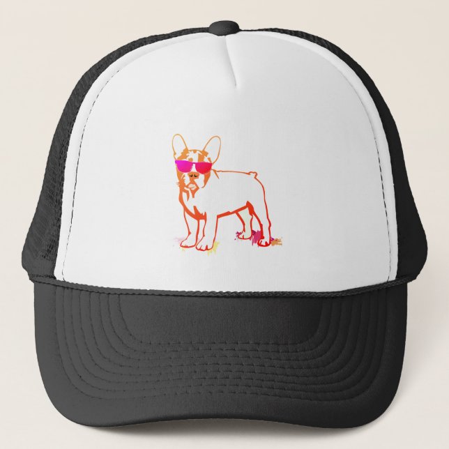Gorra De Camionero Bulldog Super Frenchie (Anverso)
