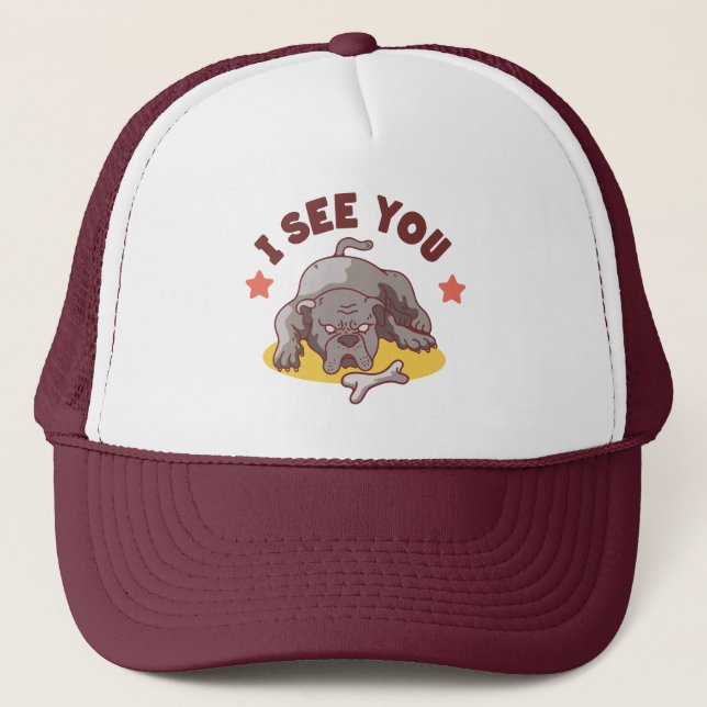 Gorra De Camionero Bulldog te veo (Anverso)