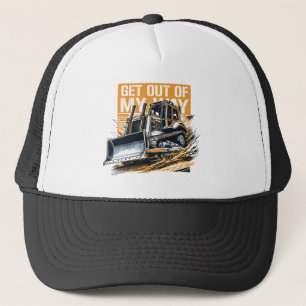 Gorra De Camionero Bulldozer fuera de mi camino