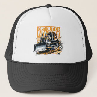 Gorra De Camionero Bulldozer fuera de mi camino