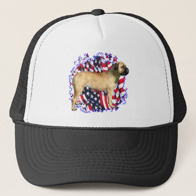 Gorra De Camionero Bullmastiff Patriot (Anverso)