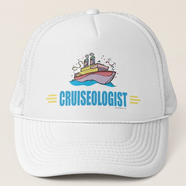 Gorra De Camionero Buque de crucero divertido (Anverso)