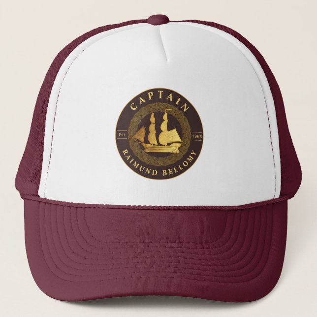 Gorra De Camionero Buque de oro (Anverso)