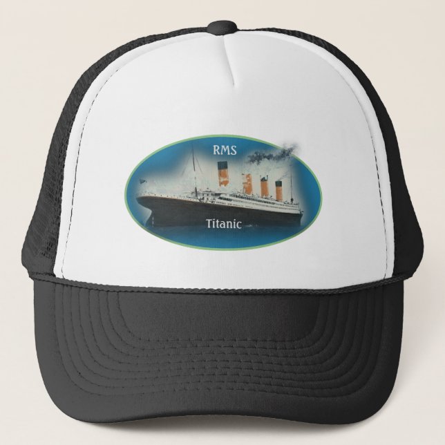 Gorra De Camionero Buque Titanic Maritime Lime White Star (Anverso)