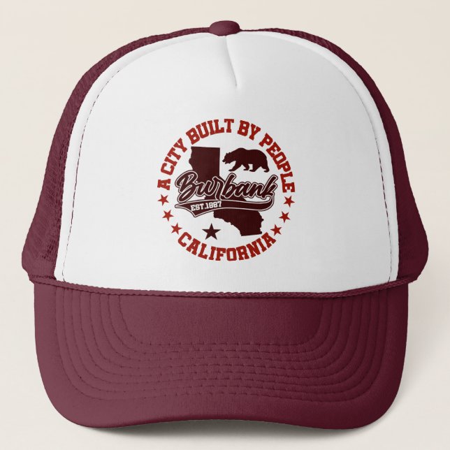 Gorra De Camionero Burbank, California (Anverso)