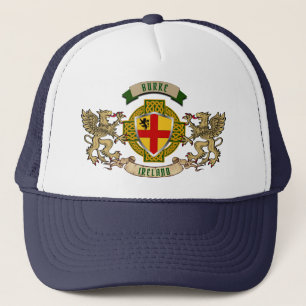 Gorra De Camionero Burke Irish Shield y Griffins Personalizados