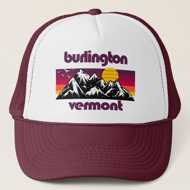 Gorra De Camionero Burlington, Vermont (Anverso)