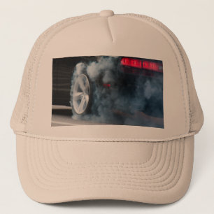 Gorra De Camionero Burnout de coche negro