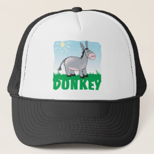 Gorra De Camionero Burro amistoso del niño
