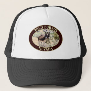 Gorra De Camionero Burros salvajes/burros de Nevada