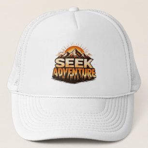 Gorra De Camionero Busca Aventura Vintage Aventura de Montaña Al aire