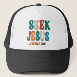 GORRA DE CAMIONERO BUSCA VERSÍCULO DE LA BIBLIA DE JESÚS ANTIGUO