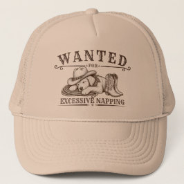 Gorra De Camionero Buscado por Dormir Demasiado |Diseño Divertido del
