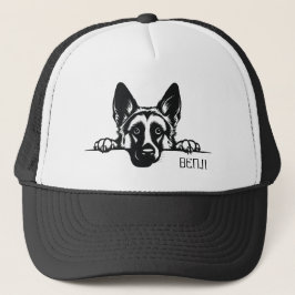 Gorra De Camionero Buscando perro pastor alemán. Personalizar