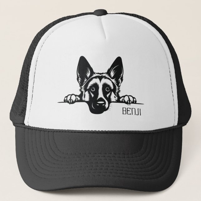 Gorra De Camionero Buscando perro pastor alemán. Personalizar (Anverso)