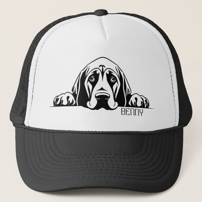 Gorra De Camionero Buscando Perro Sangriento. Personalizar (Anverso)