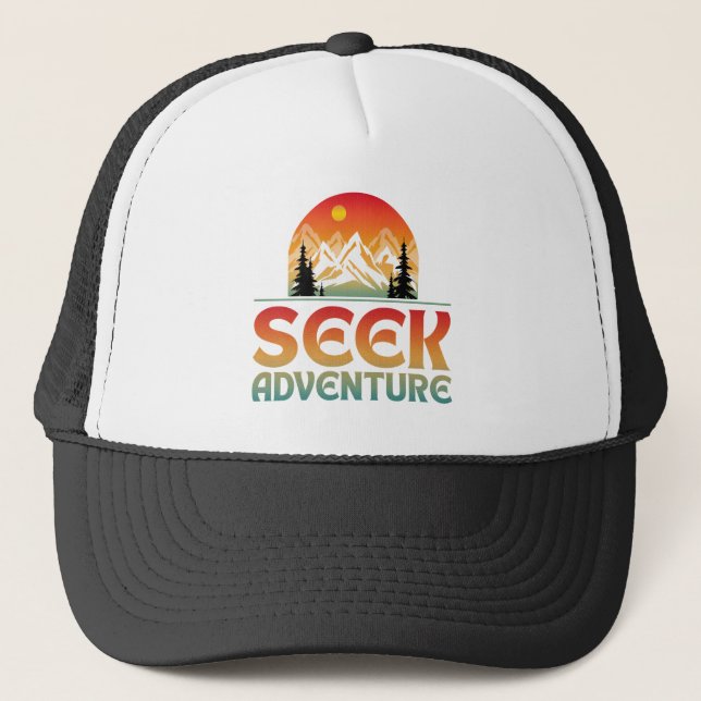 GORRA DE CAMIONERO BUSCAR AVENTURA (Anverso)